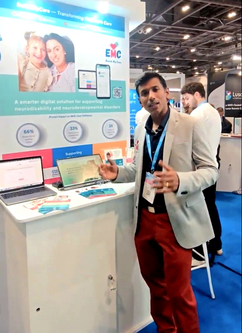 Taking EnrichMyCare into the healthcare community, exhibiting the early platform and product screens